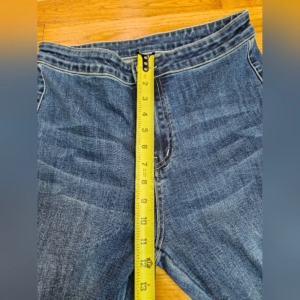 Dark Wash Flare Jeans Size M Stretch Fit